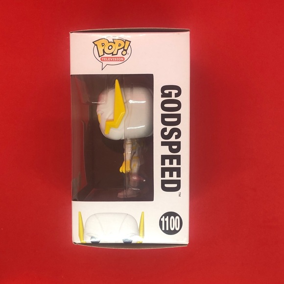 Funko Pop! The Flash GITD Godspeed Gamestop #1100 - Picture 7 of 7